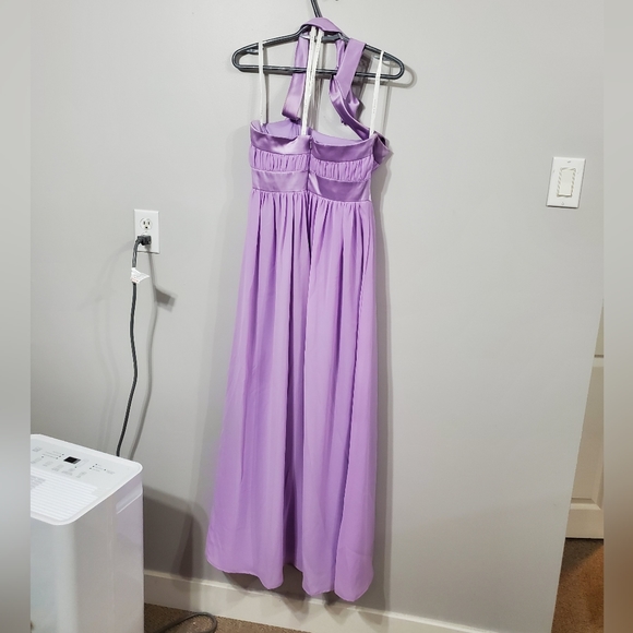 **SOLD** Lavender Floor Length Dress - Picture 2 of 4